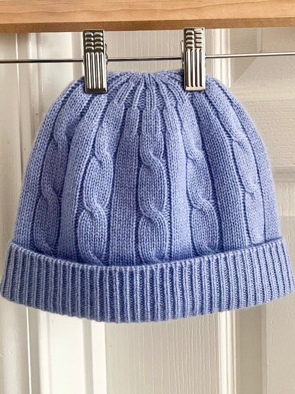 {NEW} Ann Taylor Cable Knit Lavender Cashmere Beanie For Women, O/S